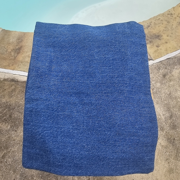 NEW A.P.C. X CARHARTT WIP Denim Washed Indigo Blue Shopper Tote - Picture 7 of 12